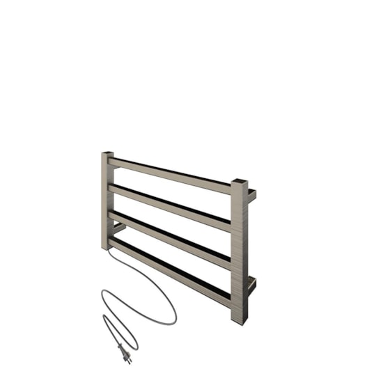 Toalheiro Aquecido Bivolt E Bilateral Square Níquel Escovado Thermo 45W - Imagem principal - f8b6447c-3063-48ef-a056-7db437c4bb5f