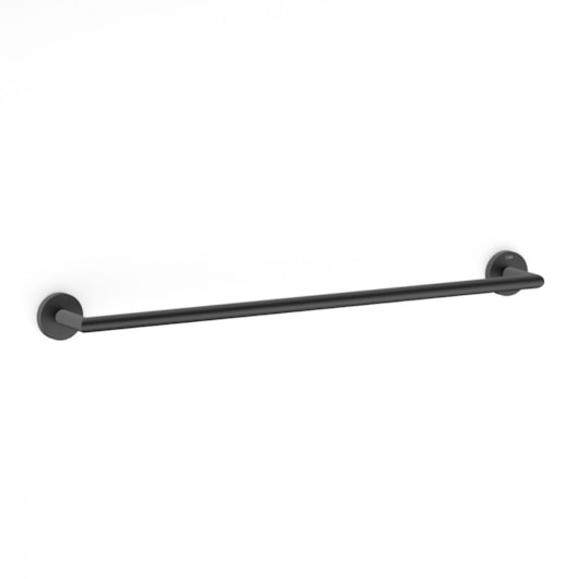 Toalheiro Barra N. City Preto Matte Celite 60cm - Imagem principal - 8053004f-2c08-44d5-8a33-d50616ea0e25