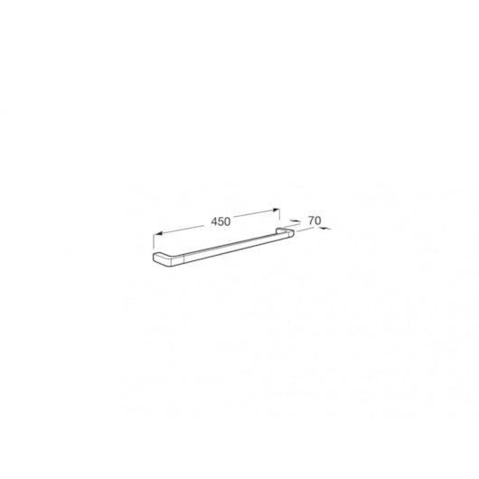 Toalheiro Barra Tempo Roca 45cm - Imagem principal - e825fda3-f374-42e1-83ce-effdbeda189e