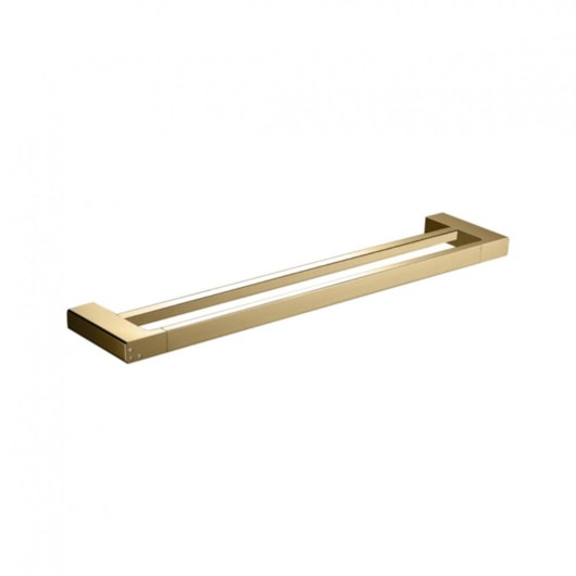 Toalheiro Duplo Com Detalhe Feito Em Cristais Rbace20118 Dourado Rubinettos 55cm - Imagem principal - 3f5ca02f-d06a-4297-9933-ab10e3f963f0