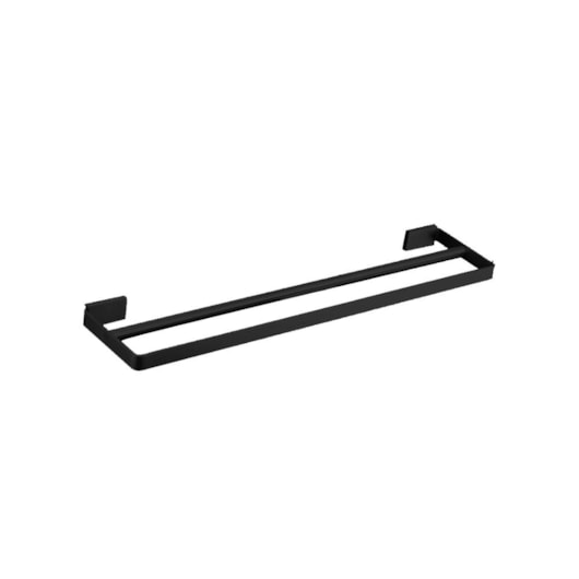 Toalheiro Duplo Em Aço Inox Kr716 Black Matte Kromma 50cm - Imagem principal - ea366872-3723-44ad-9081-f31dbbcfb367