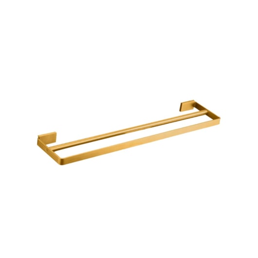 Toalheiro Duplo Em Aço Inox Kr716 Gold Matte Kromma 50cm - Imagem principal - dff83249-b31e-4f91-b56a-75b6f4255e3a