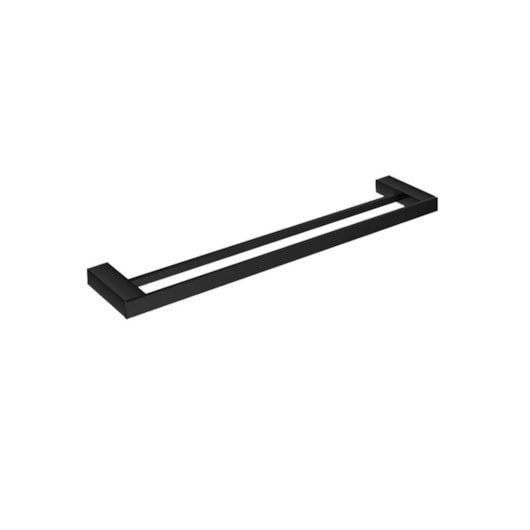 Toalheiro Duplo Kr568 Black Matte Kromma 60cm - Imagem principal - e42aa22a-6652-4fbe-833c-3435b3c7ea72