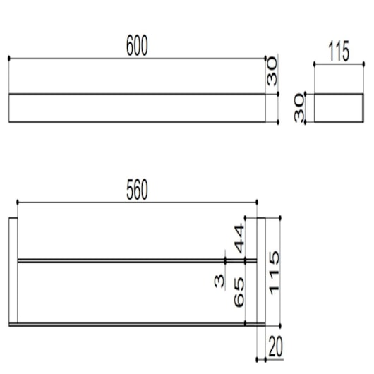 Toalheiro Duplo Kr568 Cromado Kromma 60cm - Imagem principal - b745e280-fdbd-426c-846f-5dcfbd49bb17