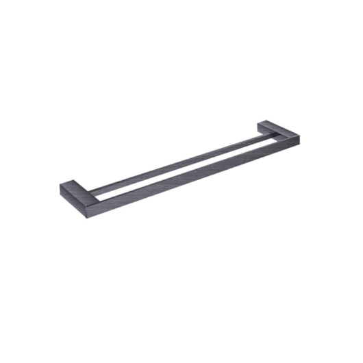 Toalheiro Duplo Kr568 Titânio Escovado Kromma 60cm - Imagem principal - c1b83142-091a-448f-8c43-6455722e0da0