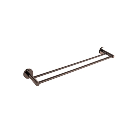 Toalheiro Duplo Kr667 Bronze Hera Kromma 55cm - Imagem principal - 87e1421d-eca6-40b1-b4bf-a37c7d187583