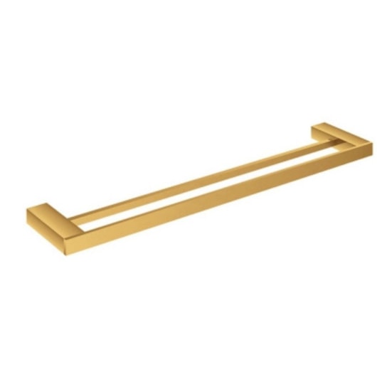Toalheiro Duplo Kr778 Dourado Kromma 60cm - Imagem principal - 53902a24-9750-4167-97ba-5aa73cd0d26d