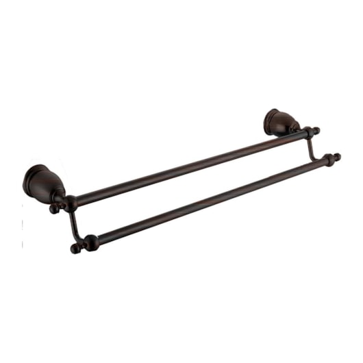 Toalheiro Duplo Rbace1114 Ébano Escovado Rubinettos 60cm - Imagem principal - bade9fd1-6c51-4eea-971a-0f250e9f5091