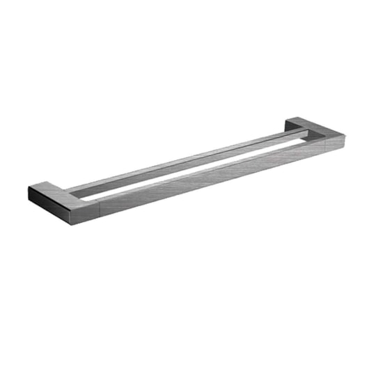 Toalheiro Duplo Rbace20238 Aço Escovado Rubinettos 55cm - Imagem principal - 4e83fade-0cdf-4d09-bf8f-c8c9a1a80c5e