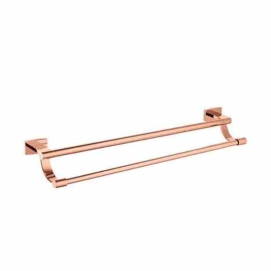 Toalheiro Duplo Rbace8807 Rose Gold Rubinettos 60cm - Imagem principal - d159f274-4826-4e90-a49c-145ebe7a5ee0