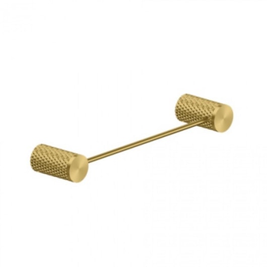 Toalheiro Kr454 Dourado Escovado Kromma 30cm - Imagem principal - e216d924-6312-4c0d-a2f8-6f24a794bbb9
