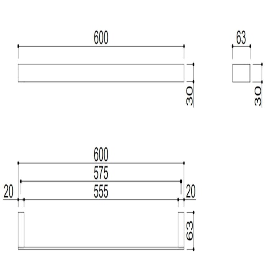 Toalheiro Kr566 Titânio Escovado Kromma 60cm - Imagem principal - 3aee96ec-e401-42f9-a92a-402d8f38da33