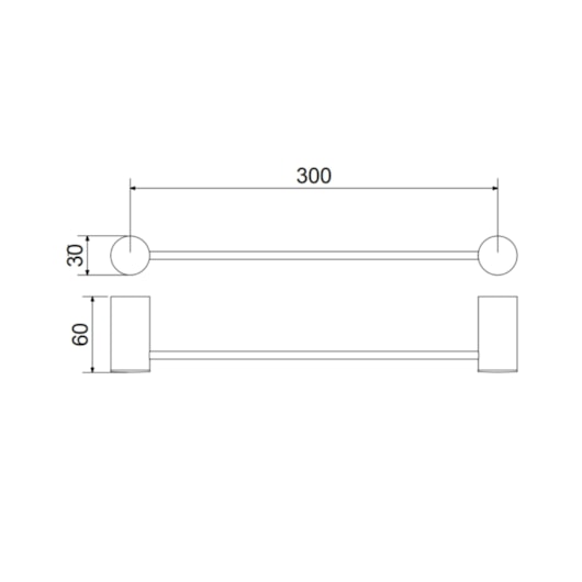 Toalheiro Linear 501 C36 Atria Cromado Meber - Imagem principal - 544fbe57-6a84-40e0-9fe8-4439667f0ce3
