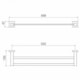 Toalheiro Linear Duplo C 34 Preto Matte Meber - e85bd60d-01dd-4dbd-bac5-80797c187adf