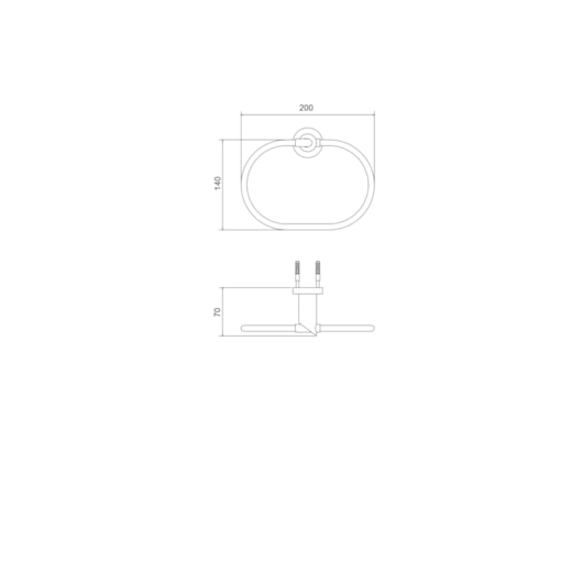 Toalheiro Oval Minimal 2021 C77 Meber - Imagem principal - 3b1caf9c-8cb0-438c-a048-1f9bca62744f