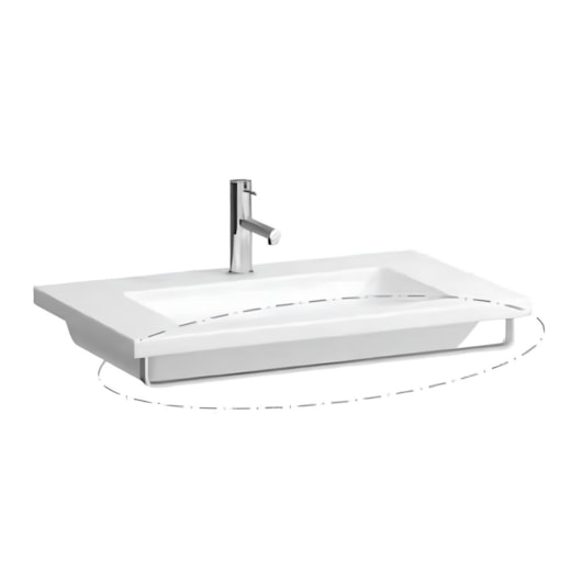 Toalheiro Para Lavatorio Living Square Cromado Roca 6cm - Imagem principal - 1f544aaf-c8b0-4812-adb4-8be97922a84b