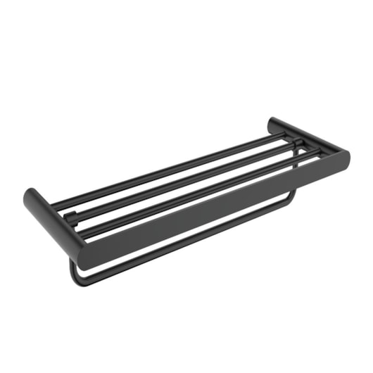 Toalheiro Rack Aço 304 Polido Black Matte Lexxa - Imagem principal - f35968c1-9e8b-4187-8dc8-de388c0086ad