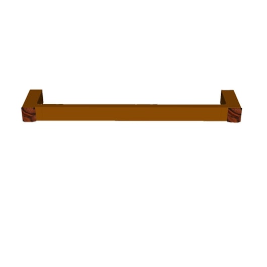 Toalheiro Rbace20237 Páprica Matte Com Jaspe Marrom Rubinettos 60cm - Imagem principal - 79baf705-8395-4408-ac7b-f18945dc6f74