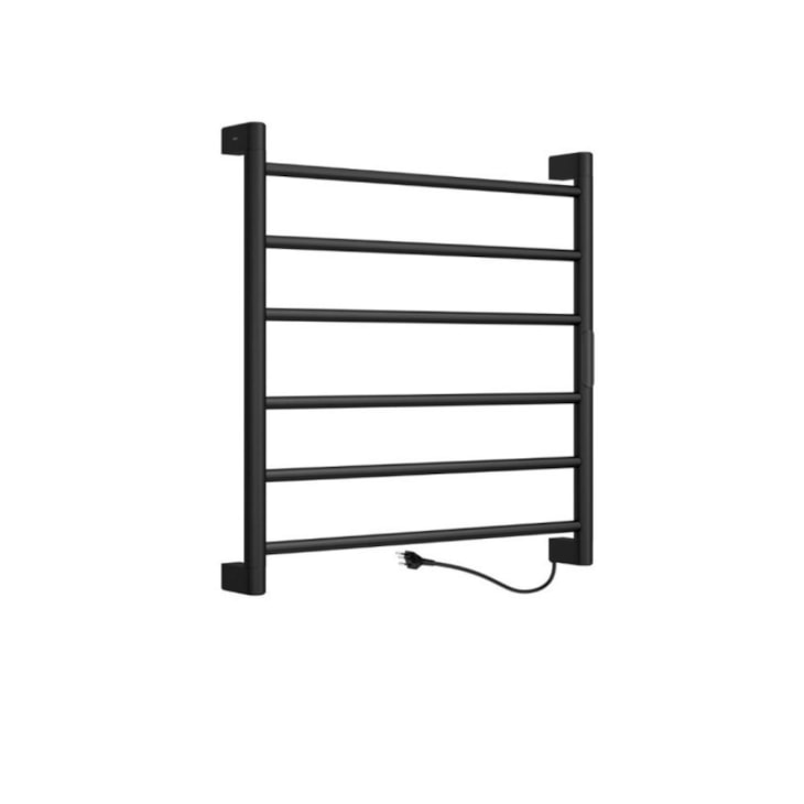 Toalheiro Termico De Parede Com Fio Direito Black Matte Deca 110V