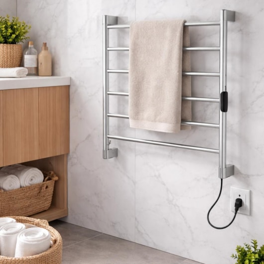 Toalheiro Térmico de Parede Fio Lado Direito 110V Cromado Deca - Imagem principal - d972be9a-04e1-4e78-8b15-4760385b0855