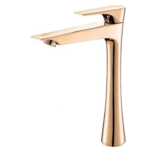 Torneira Bica Alta Anglo 1/4 de Volta Rose Gold Lexxa - Imagem principal - 75afa9a0-5db3-48be-b6e2-00c5aaba051b