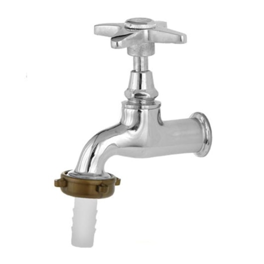 Torneira Curta p/Tanque Jardim Cromada C23 DN15-DN20 Romar - Imagem principal - 743f4c09-7671-40b7-8ea7-2cd824f37423