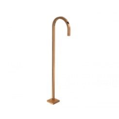 Torneira Curva De Piso Para Lavatório Tube 1199 Red Gold Deca
