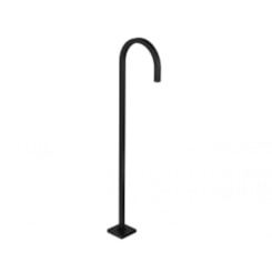 Torneira Curva Para Lavatório De Piso Tube 1199 Black Matte Deca