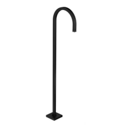 Torneira Curva Para Lavatório De Piso Tube 1199 Black Matte Deca