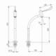 Torneira De Acessibilidade De Mesa Para Lavatório Com Alavanca Bica Alta Acesso Cromado Celite - 795d489a-cd3f-40c8-a5be-a3fdc2eb1120