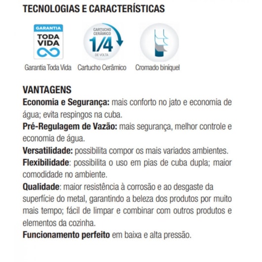 Torneira De Acessibilidade De Parede Para Lavatório Com Alavanca Benefit Docol Cromado - Imagem principal - fc5e548f-8771-4265-9bab-85a88da45923