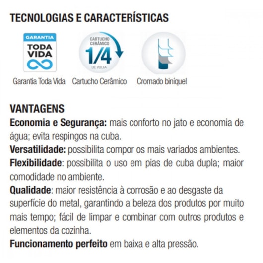 Torneira De Acessibilidade De Parede Para Lavatório Com Alavanca Bica Curta Benefit Cromado Docol  - Imagem principal - 87bf4d9c-9c9f-4871-8059-05d44bd0c305