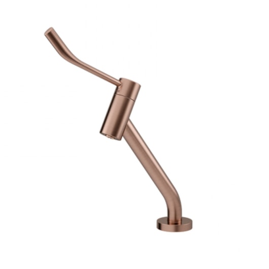 Torneira De Acessibilidade Para Lavatório De Mesa Com Alavanca De Acessibilidade Benefit Cobre Escovado Docol - Imagem principal - 4c90cad5-af08-4cbc-91d5-c8277f796756