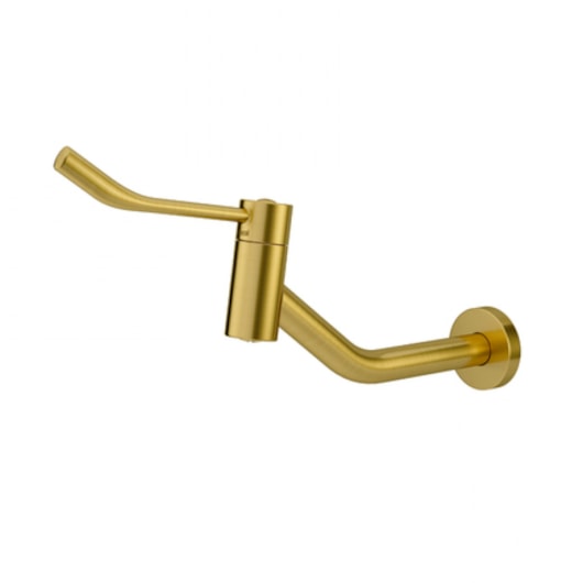 Torneira De Acessibilidade Para Lavatório De Parede Benefit Ouro Escovado Docol - Imagem principal - ae32afb8-da75-4672-b5cd-d2eb55ffee68
