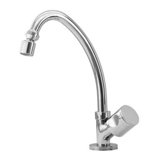 Torneira de Cozinha de Mesa Bica Móvel Fit Cromada Romar DN15 - Imagem principal - d0cc273f-52e7-45e5-8ff2-ac1e26eadf23