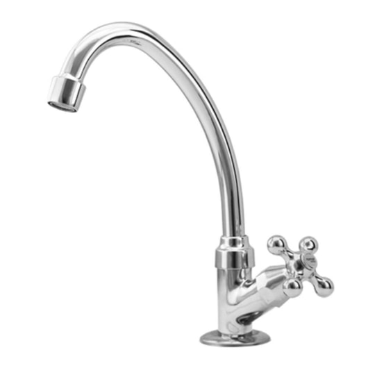 Torneira De Cozinha Mesa Bica Móvel C33 Luny Cromada Romar DN15 - Imagem principal - 6c1235e5-c1eb-492c-a97c-082c58b732e6