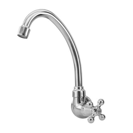 Torneira De Cozinha Parede Bica Móvel C33 Luny Cromada Romar DN15-DN20 - Imagem principal - 55a94f93-f3b9-4698-8573-fc5822ec38b6