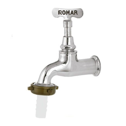 Torneira de Jardim com Chaveta Cromada Romar DN15 - DN20 - Imagem principal - 3dad161f-7f34-49f5-9228-6f3802258bd3