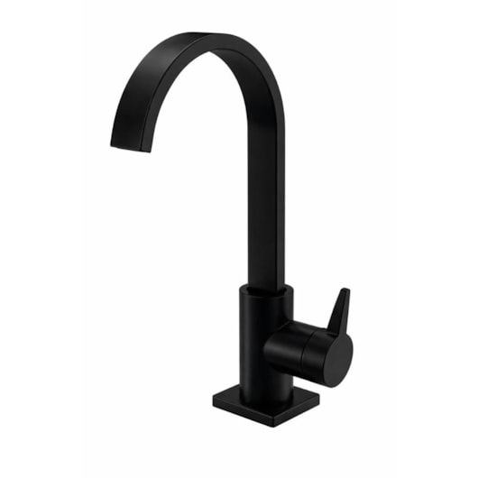 Torneira de Lavatório de Mesa Bica Alta Vite Black Romar DN15 - Imagem principal - 3cb71001-4317-49e4-80aa-96e297953abd