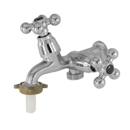 Torneira De Máquina De Parede C33 Luny Cromada Rústica Romar DN15 - DN20 - Imagem principal - d9dfae53-df25-47e9-bd72-5602bbf00006