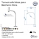 Torneira de Mesa Cromada para Banheiro e Lavabo Bica Alta Hera 1209 C105 DN 15 1/2 Fani - 1312fd26-cf09-4315-a084-544f9c778020