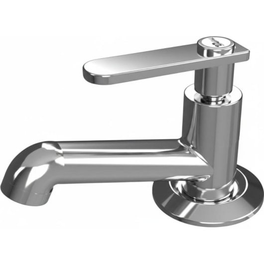 Torneira de Mesa p/Lavatório Bica Baixa Simples Pratic Cromada DN15 DN20 Romar - Imagem principal - 4965d0a4-50c8-4e9c-84c3-1208661c3b47