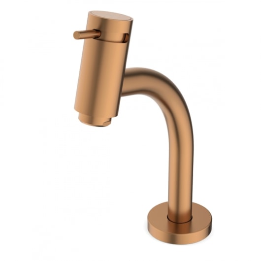 Torneira De Mesa Para Banheiro Bica Baixa Basic Rose Gold Matte Roca - Imagem principal - b1e6a283-6433-47f2-b075-61e4ccecae68