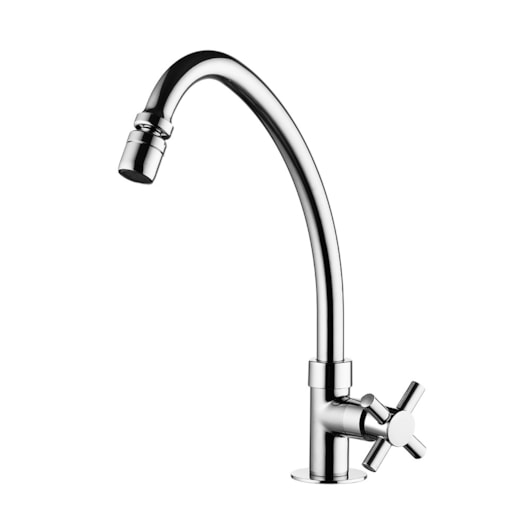 Torneira De Mesa Para Cozinha Bica Alta E Móvel Fit Cross Cromado Lorenzetti 1167 C34 - Imagem principal - e4ec1ff7-25c3-498e-b397-ce5cf5a2c3a4