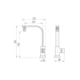 Torneira de Mesa para Cozinha Bica Móvel 360° Arejador Articulável Prima 1166 C210 DN 15 1/2 Cromada Fani - 5779d52e-dc6d-4aa8-b34a-16a86b64ac79