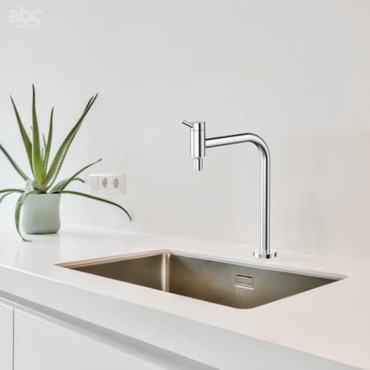 Torneira De Mesa Para Cozinha Bica Móvel 90° Cromado Lóggica Docol - Imagem principal - b9437897-8555-4deb-bbe7-f5fd6f7db93d
