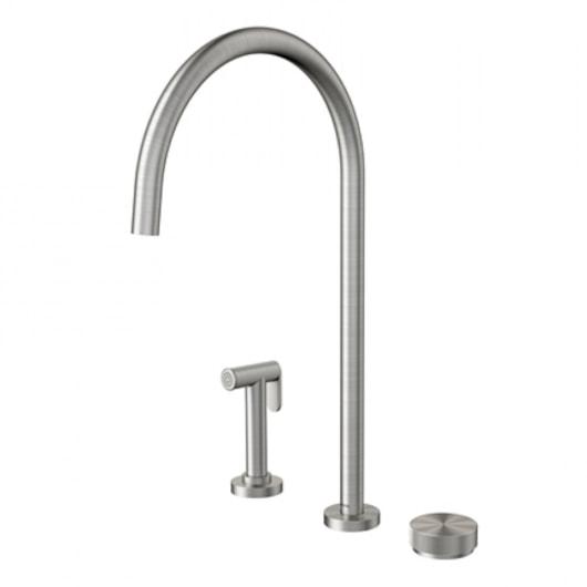 Torneira De Mesa Para Cozinha C/ Ducha Lateral Mix&match Inox Escovado Docol - Imagem principal - 6a7ad120-8e6c-4628-8d79-0abdc91b403f