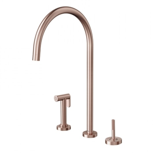 Torneira De Mesa Para Cozinha C/ Ducha Lateral Presence Mix&match Cobre Escovado Docol - Imagem principal - f9c595a8-9ee0-4f57-8951-1fdfe1e35baa