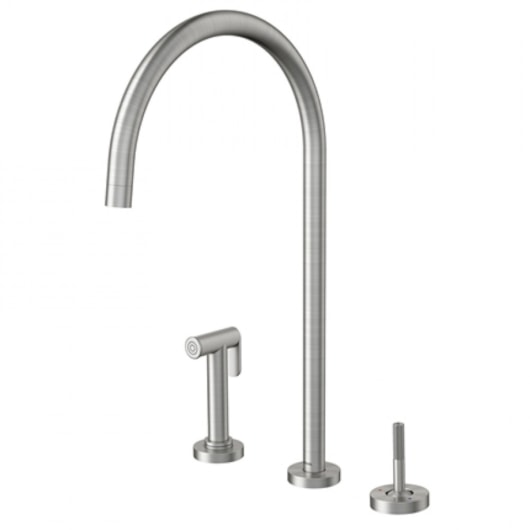 Torneira De Mesa Para Cozinha C/ Ducha Lateral Presence Mix&match Inox Escovado Docol - Imagem principal - 12874c3b-910e-46b3-bbe7-9201d70cebe8