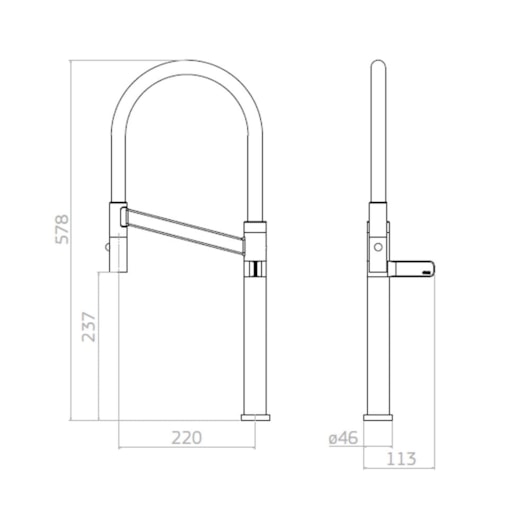 Torneira De Mesa Para Cozinha Colore Inox E Fendi Deca - Imagem principal - 39f0da4a-e1e7-46f5-9ce4-ae6d33e760af